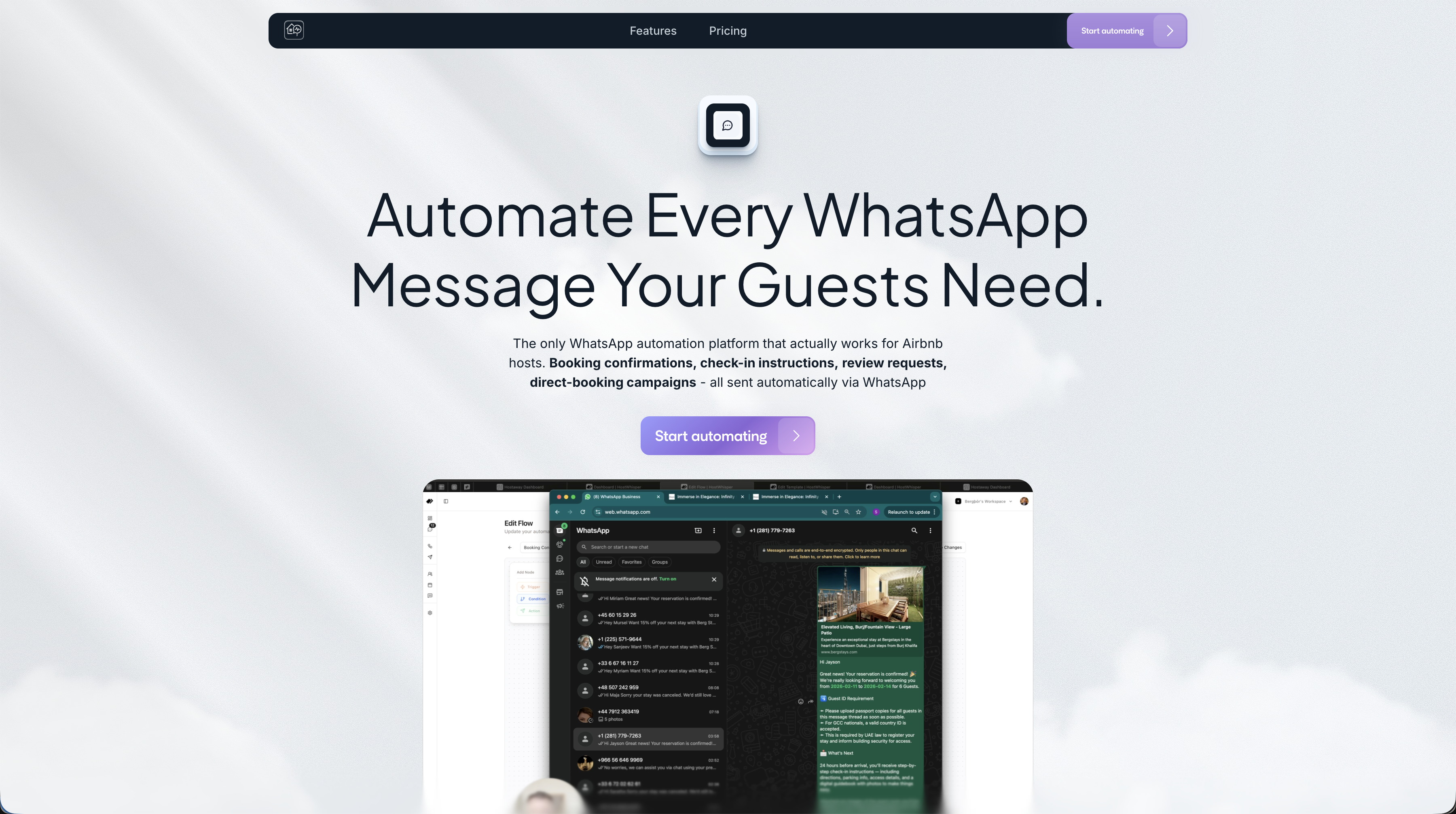 HostWhisper screenshot